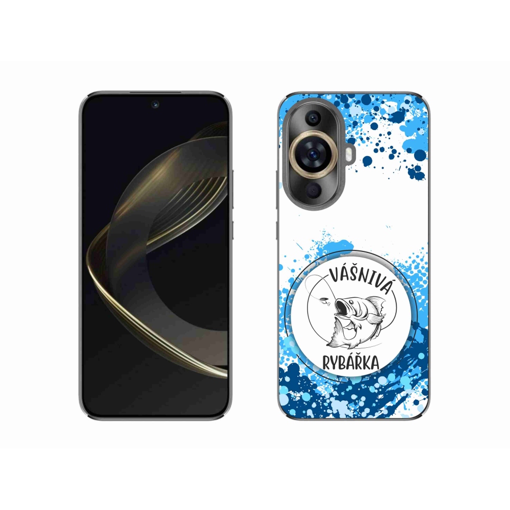 Gélový kryt mmCase na Huawei Nova 11 - vášnivá rybárka biele pozadie