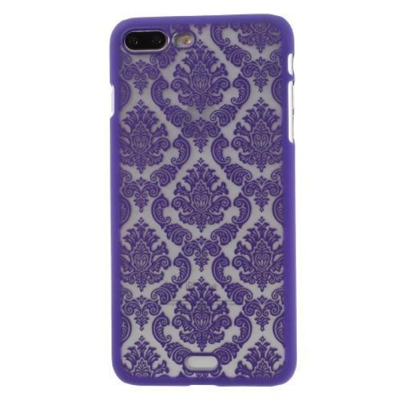 Lace plastový obal na iPhone 7 Plus a iPhone 8 Plus - fialový