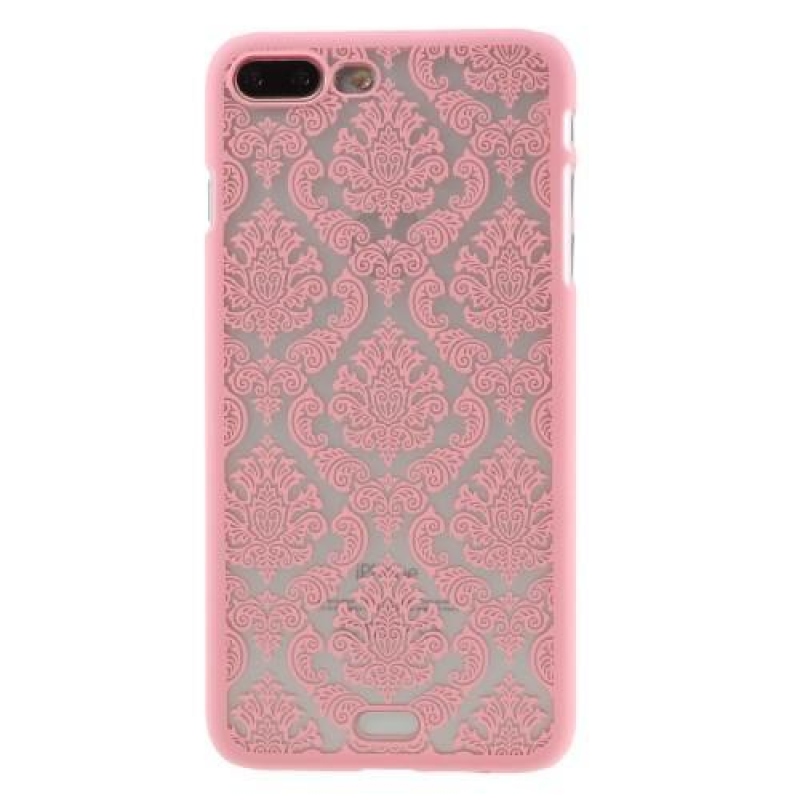 Lace plastový obal na iPhone 7 Plus a iPhone 8 Plus - ružový