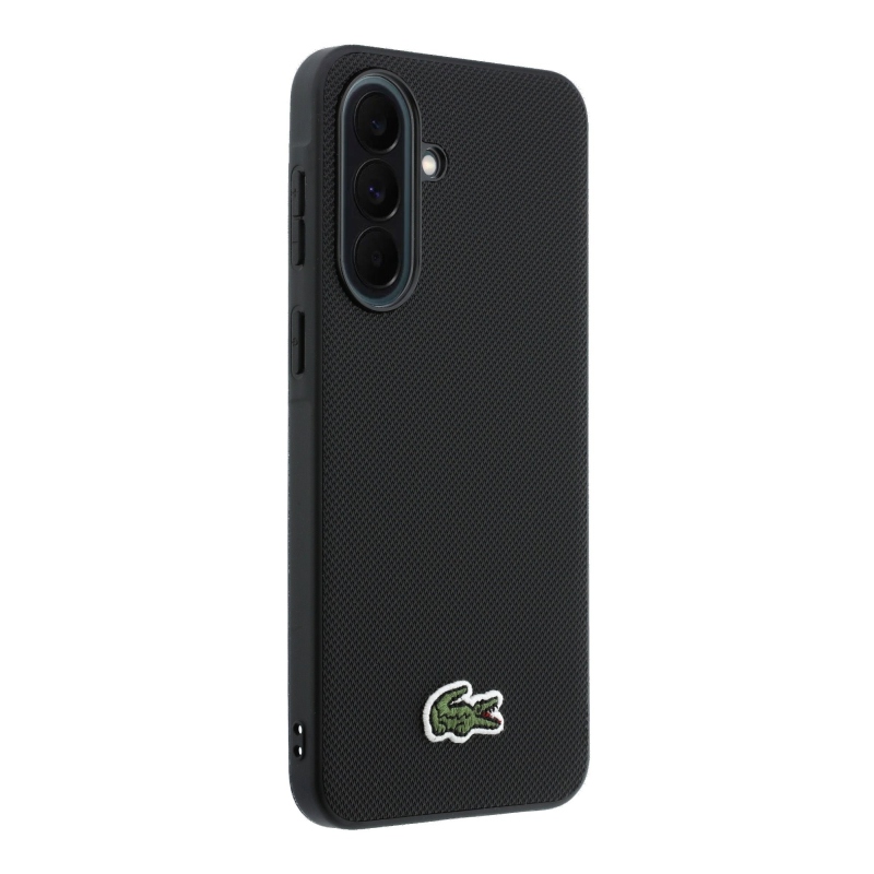 Lacoste Iconic Petit Pique Woven Logo MagSafe zadný kryt pre Samsung Galaxy A37 Black