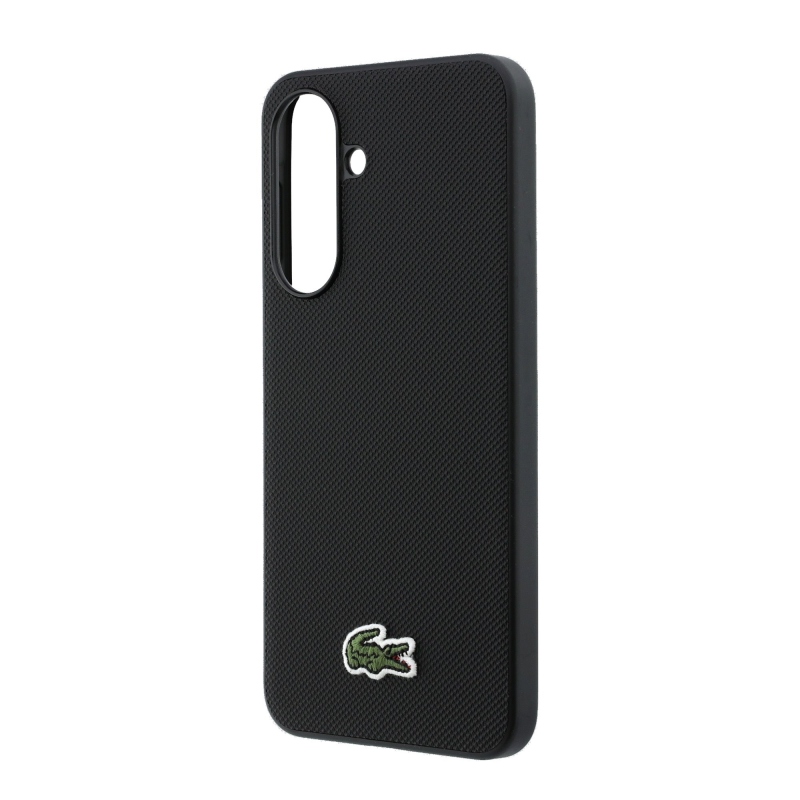 Lacoste Iconic Petit Pique Woven Logo MagSafe zadný kryt pre Samsung Galaxy A37 Black