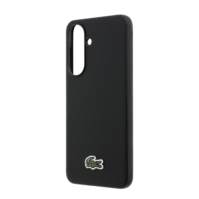 Lacoste Iconic Petit Pique Woven Logo MagSafe zadný kryt pre Samsung Galaxy A57 Black