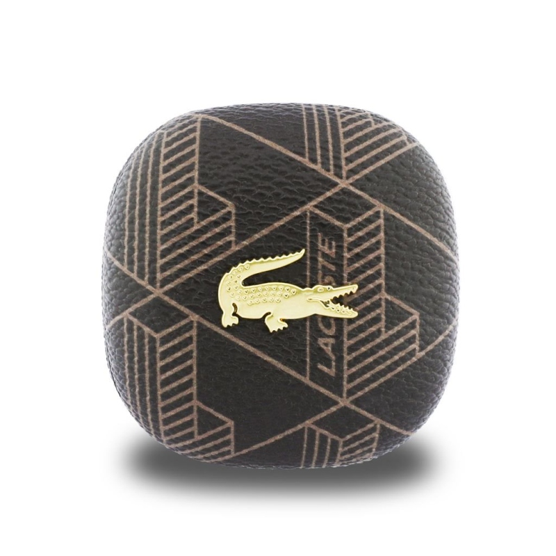 Bezdrôtové slúchadlá Lacoste Monogram Blend ANC/ENC TWS, hnedé