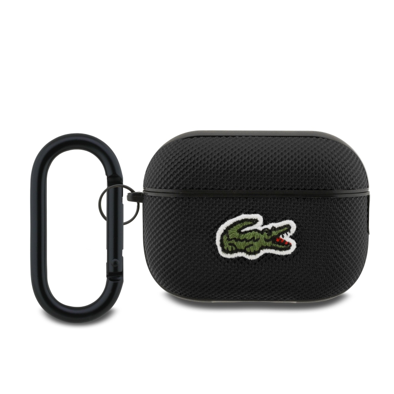 Lacoste Petit Pique Croc Logo Patch Case pre AirPods Pro 2 Black