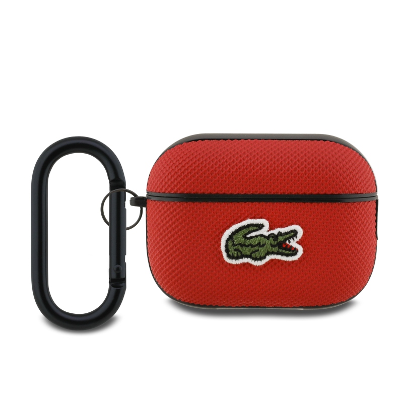 Lacoste Petit Pique Croc Logo Patch Case pre AirPods Pro 2 Red