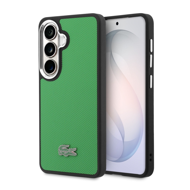 Lacoste Petit Pique Metal Logo Magnetic Back Cover pre Samsung Galaxy S26+ Estragon Green