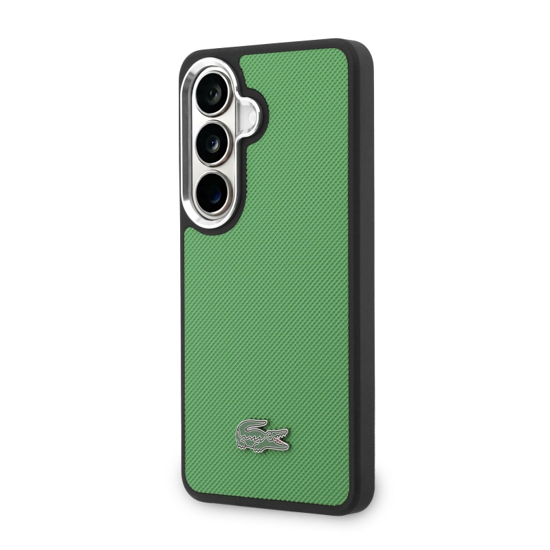 Lacoste Petit Pique Metal Logo Magnetic Back Cover pre Samsung Galaxy S26 Estragon Green