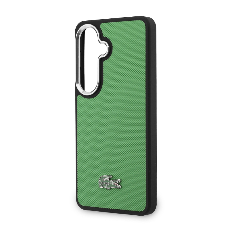 Lacoste Petit Pique Metal Logo Magnetic Back Cover pre Samsung Galaxy S26 Estragon Green