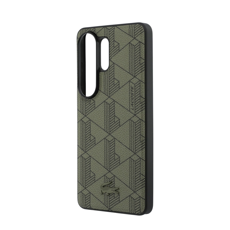 Lacoste PVC Blend Monogram Magnetic Back Cover pre Samsung Galaxy S26 Ultra Khaki