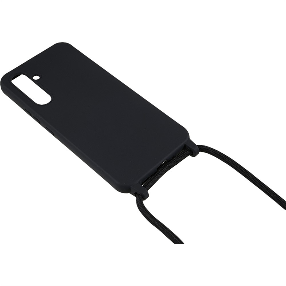 Lany gélový obal so šnúrkou na Samsung Galaxy S26 FE - čierny