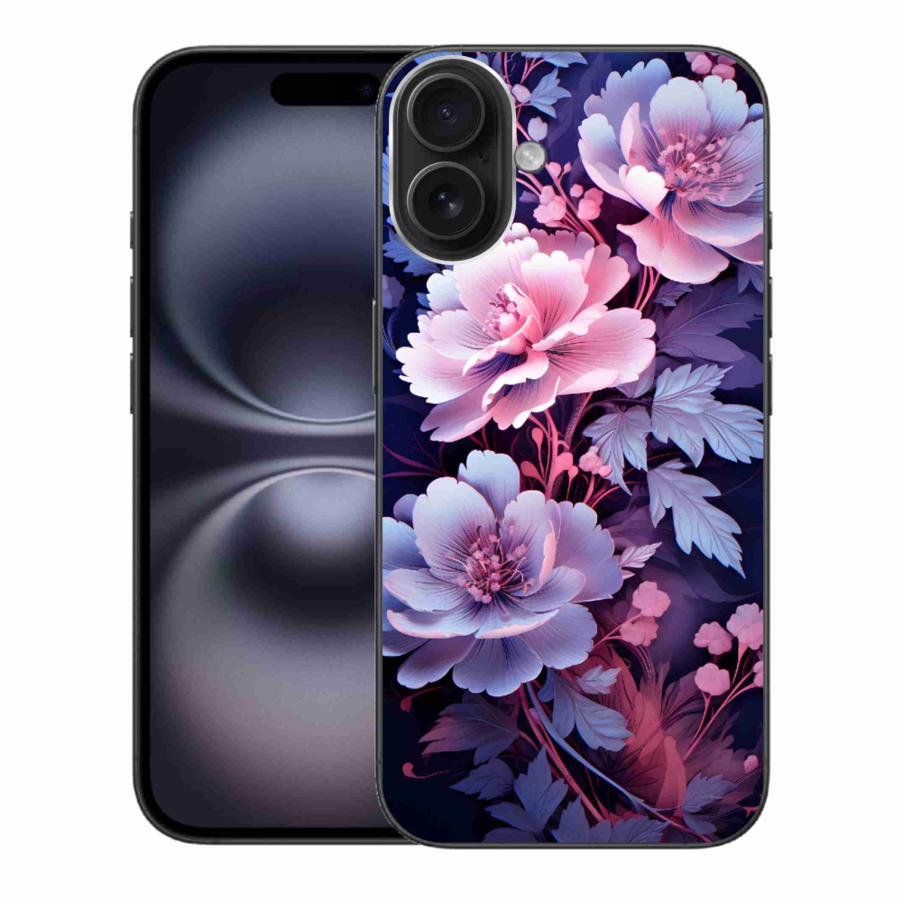 Gélový kryt mmCase na iPhone 16 Plus - kvety 11