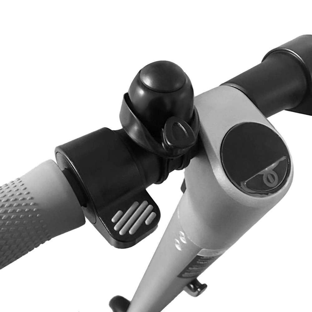 Bezpečnostný zvonček na elektrokolobežky – čierny