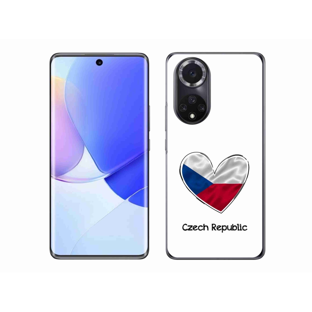 Gélový kryt mmCase na Honor 50 - vlajka srdca biele pozadie