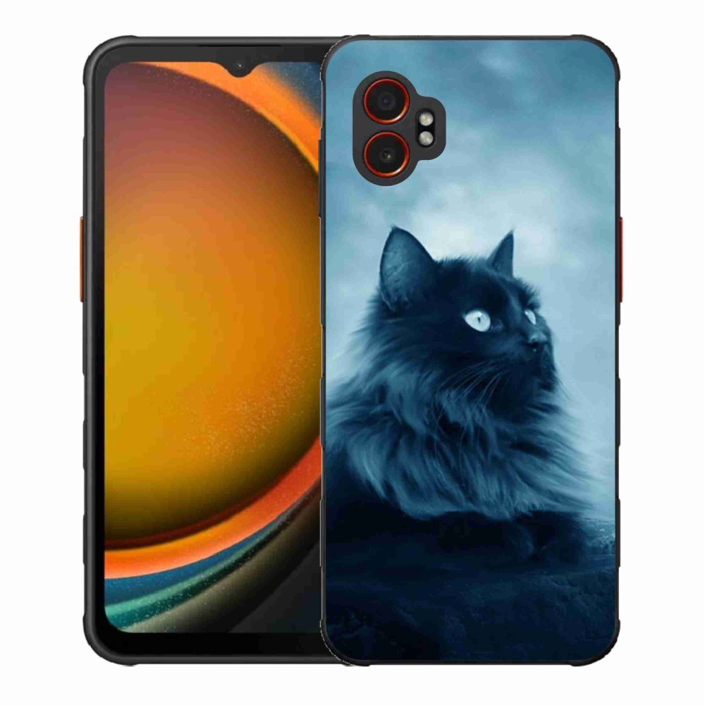 Gélový kryt mmCase na Samsung Galaxy Xcover 7 Pro - čierna mačka 1
