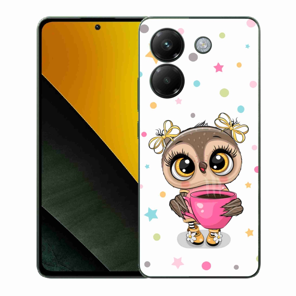Gélový kryt mmCase na Xiaomi Poco M7 Pro 5G - kreslená sovička