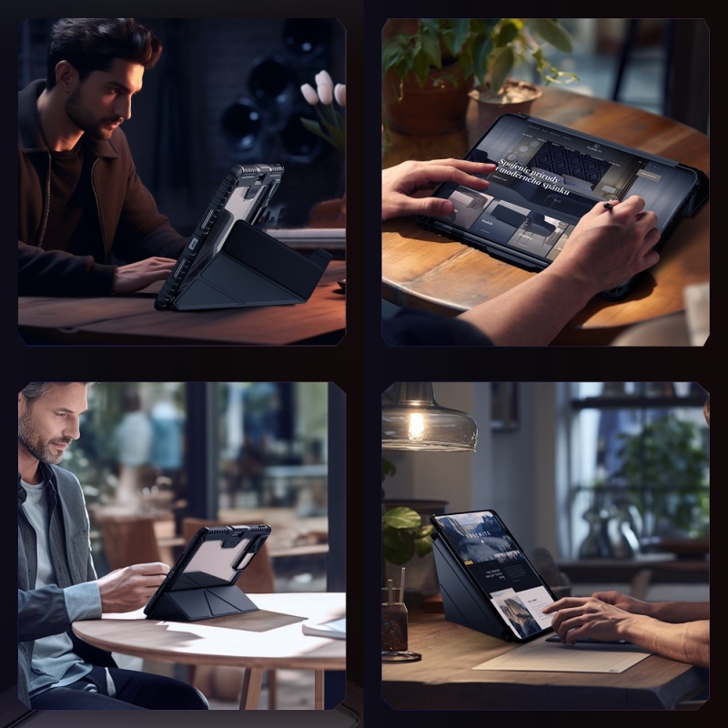 Nillkin Bumper PRO Protective Stand Case Multi-angle pre Xiaomi Pad 7/7 Pre Black