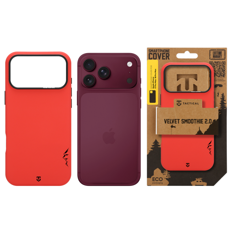Tactical MagForce Velvet Smoothie 2.0 – puzdro pre Apple iPhone 18 Pro Max/17 Pro Max Chilli