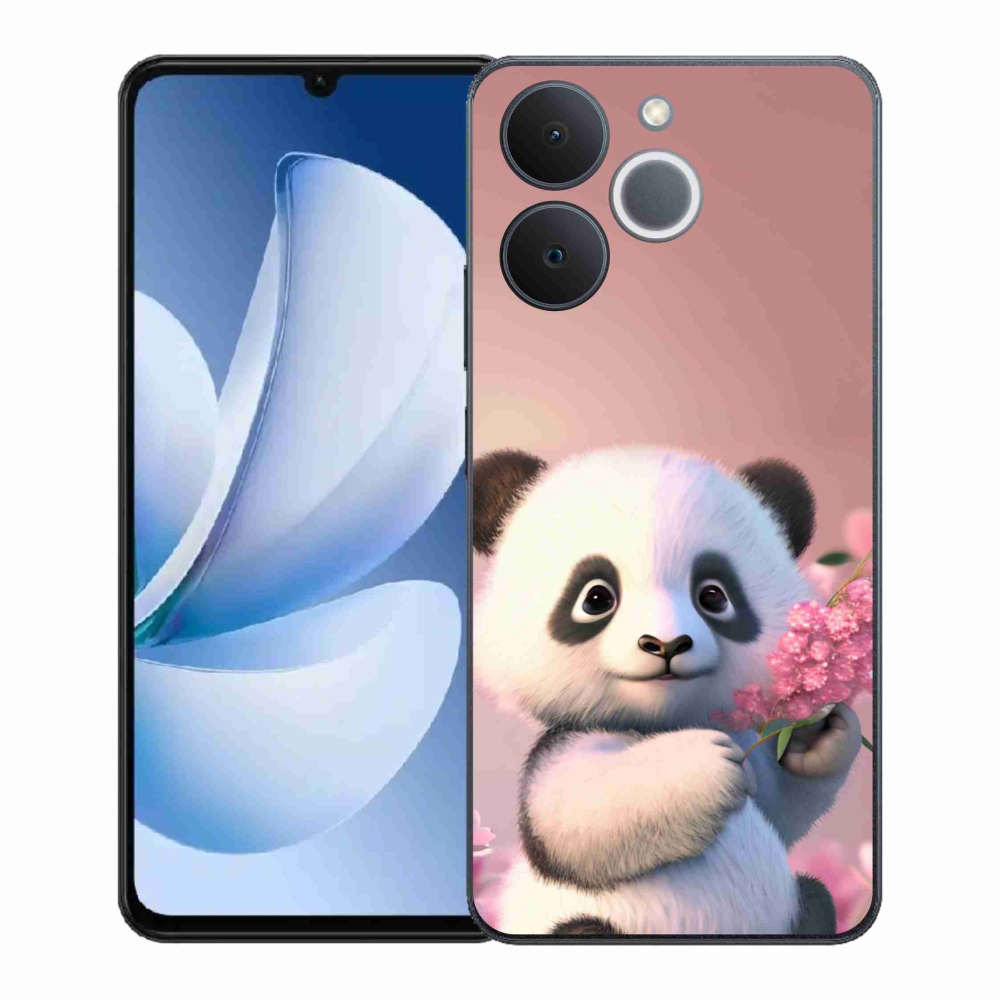 Gélový kryt mmCase na Realme Note 70T - roztomilá panda