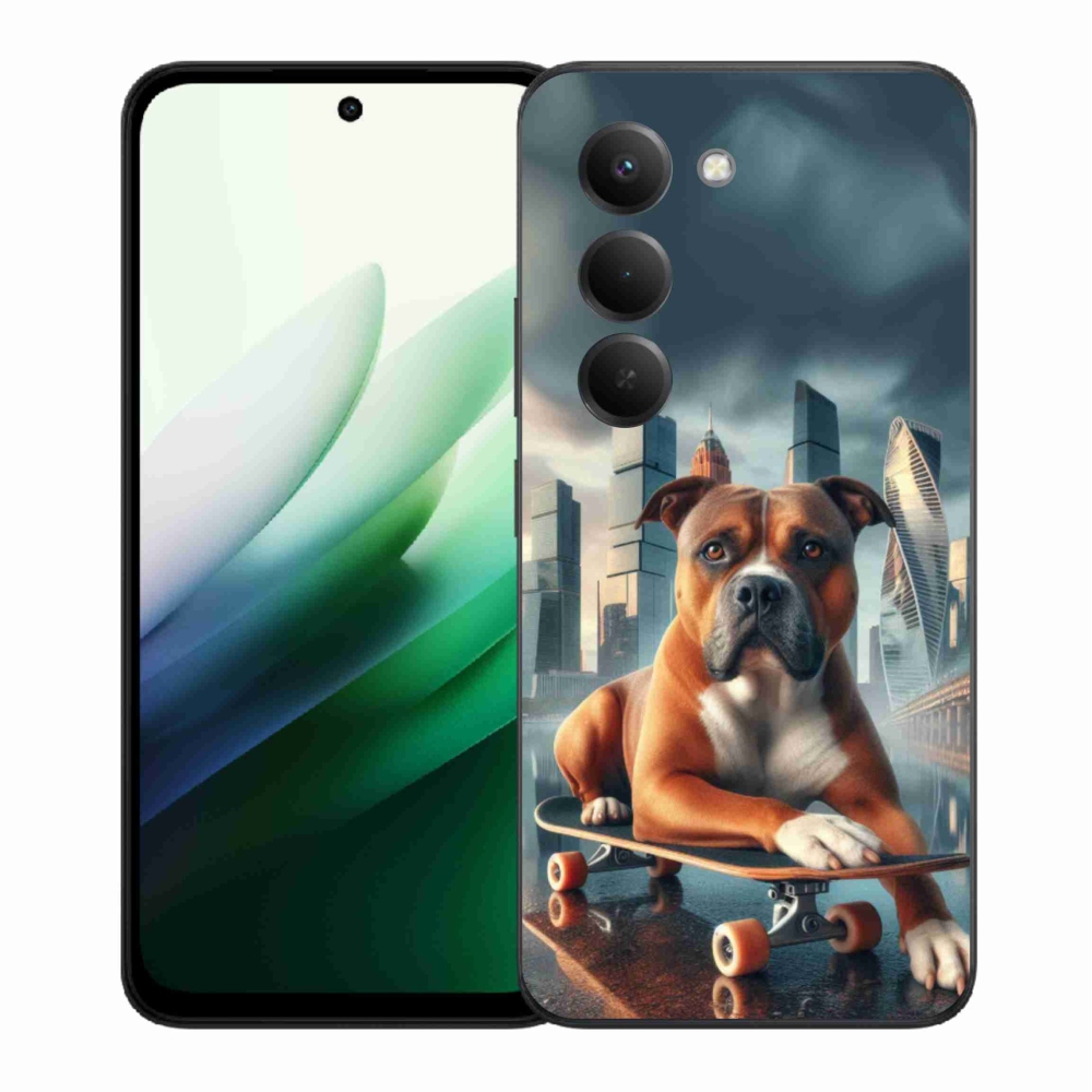 Gélový kryt mmCase na Xiaomi Redmi 15 5G - pes na skateboarde