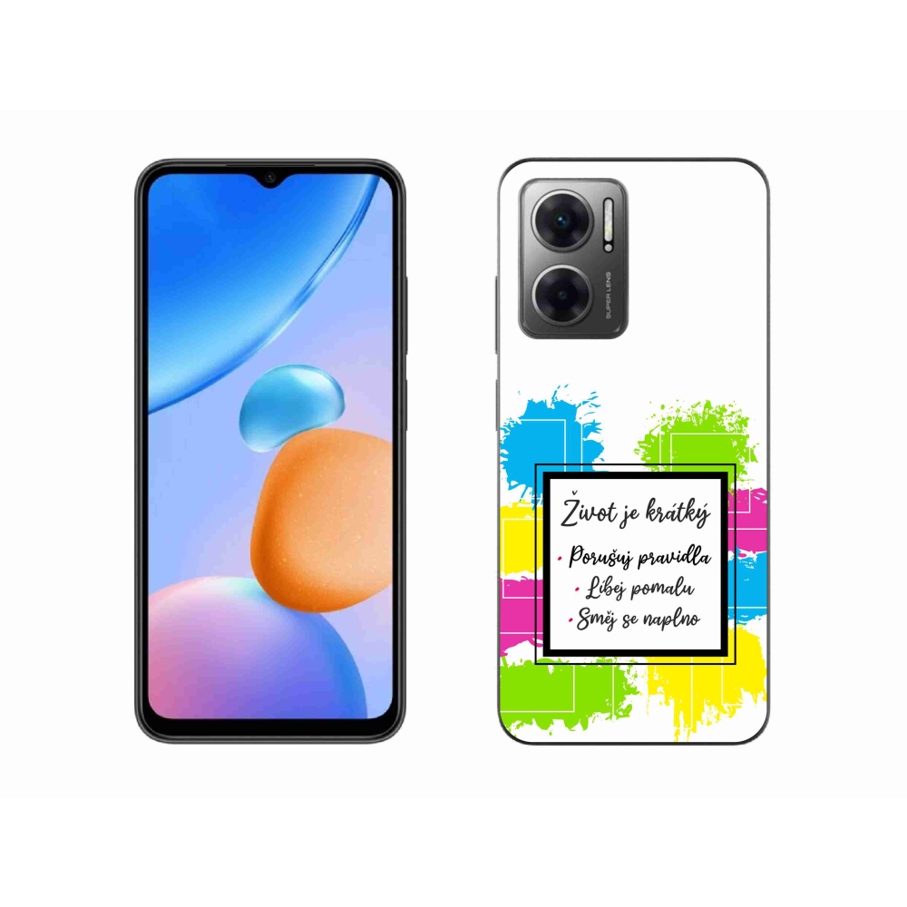 Gélový kryt mmCase na Xiaomi Redmi 10 5G - citát 5 biele pozadie