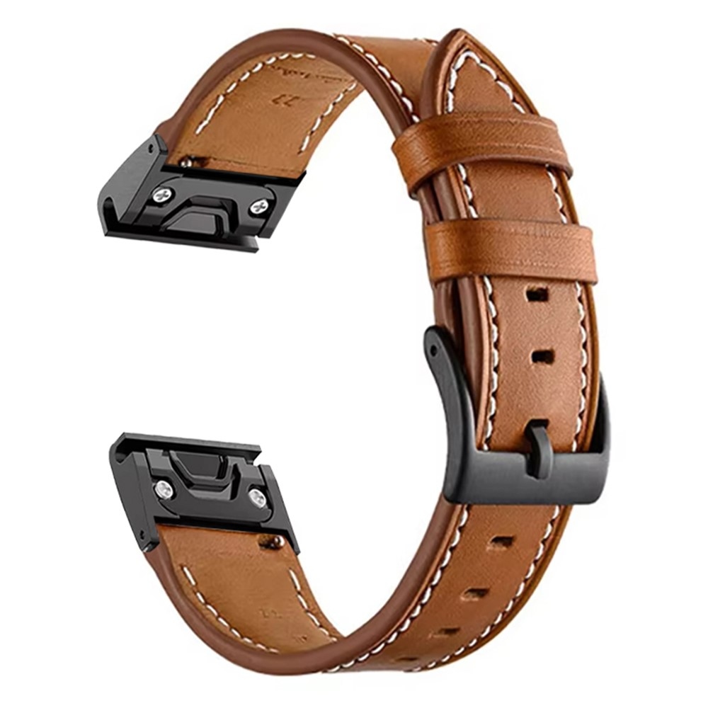 Leathe koženkový remienok na Garmin Fenix ​​8 Pro 47mm/Fenix ​​8 47mm - hnedý