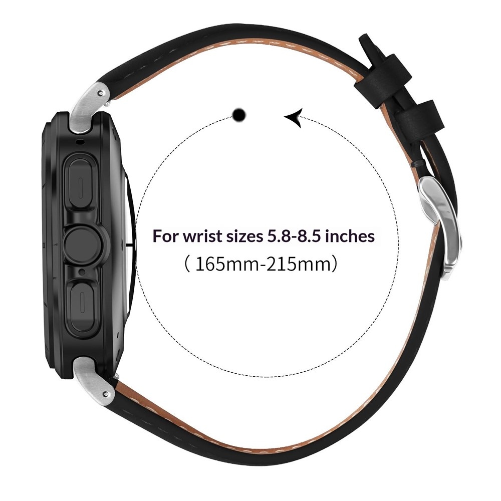 Leathe koženkový remienok na Samsung Galaxy Watch Ultra (2025) 47mm - čierny