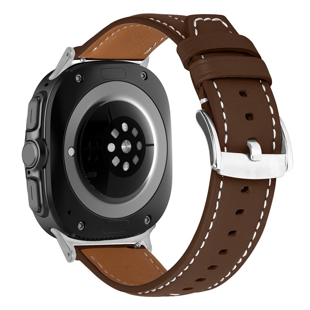Leathe koženkový remienok na Samsung Galaxy Watch Ultra (2025) 47mm - hnedý