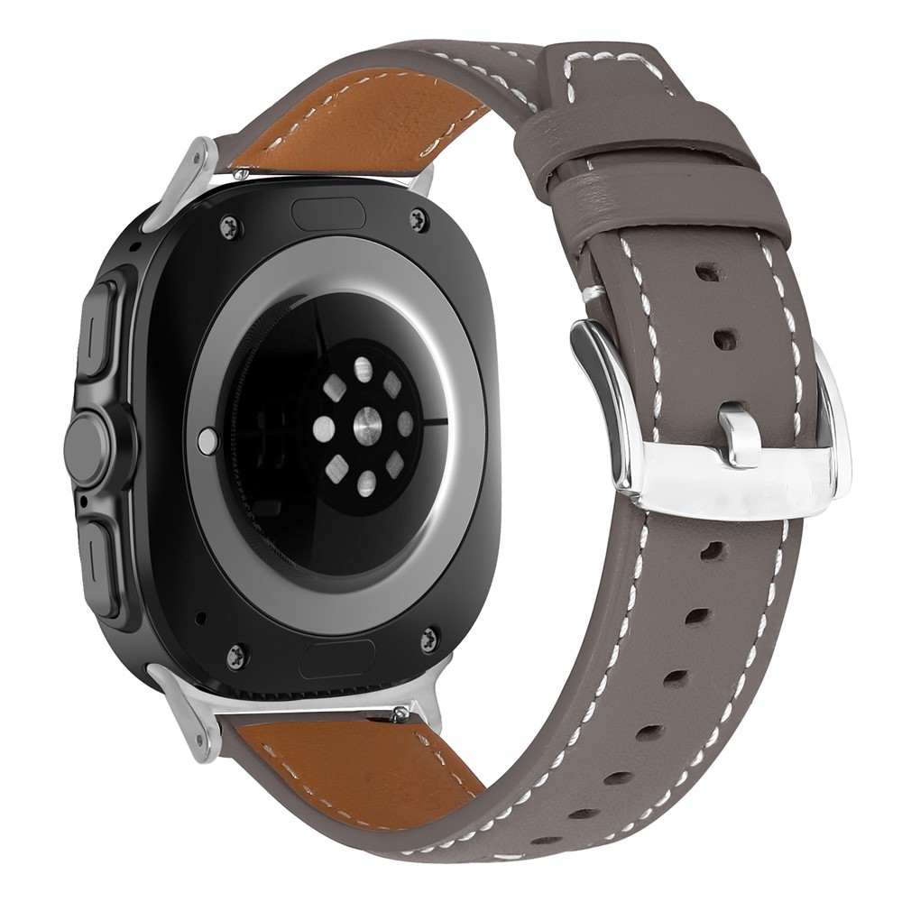 Leathe koženkový remienok na Samsung Galaxy Watch Ultra (2025) 47mm - tmavosivý