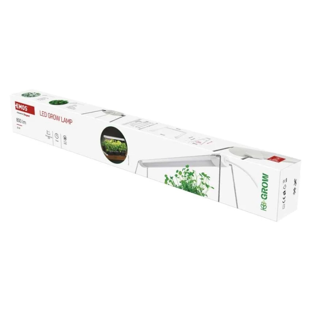 LED GROW pestovateľská lampa na sadenice 15 W, časovač - biela