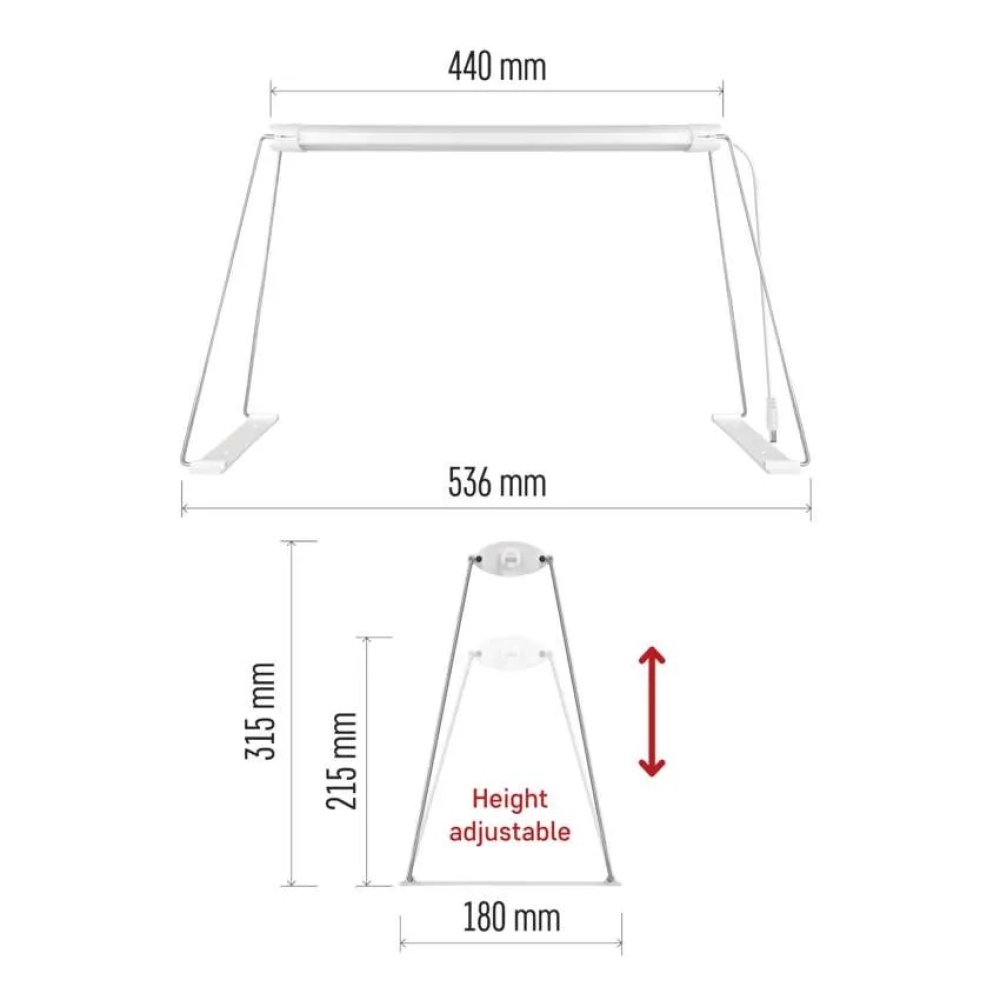 LED GROW pestovateľská lampa na sadenice 15 W, časovač - biela