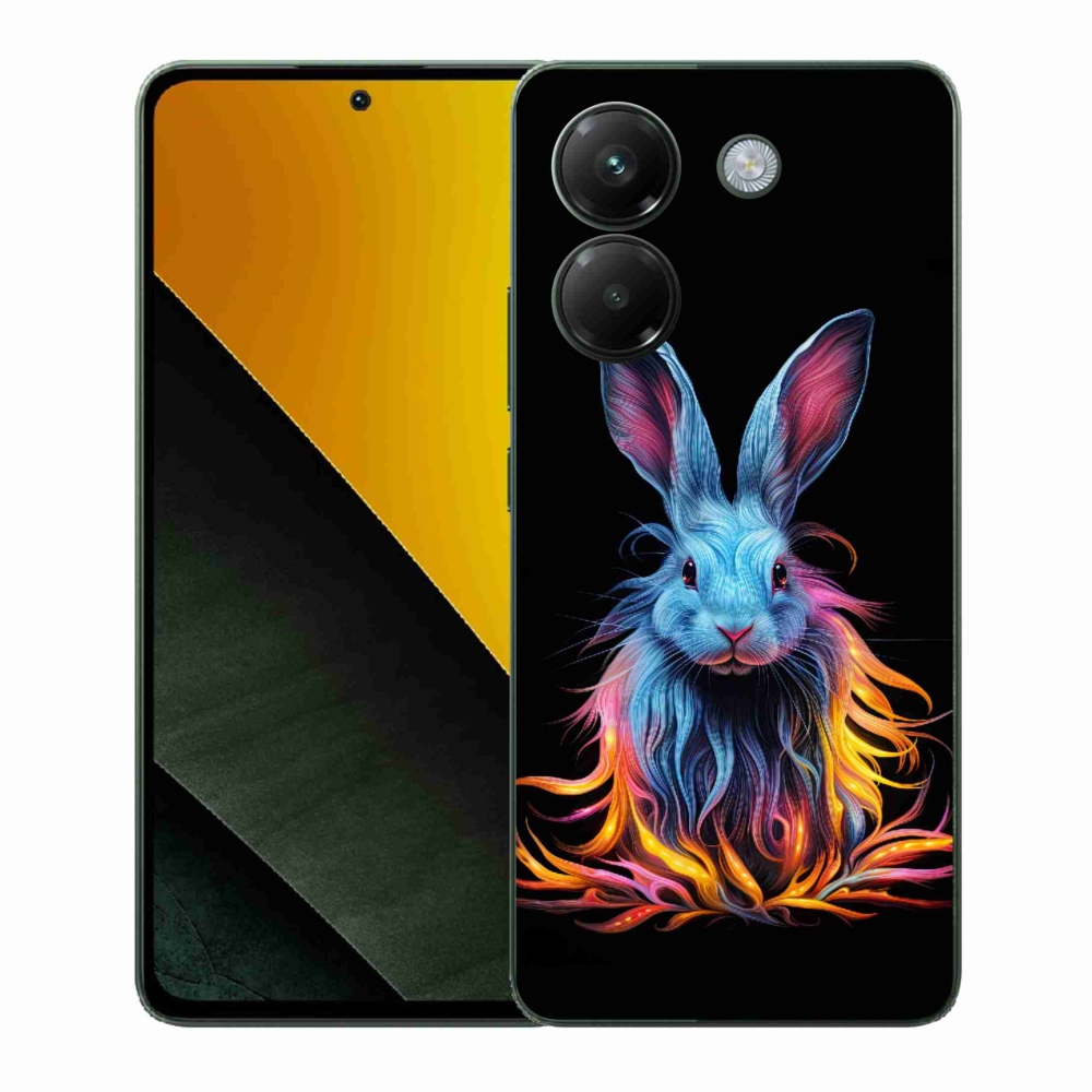 Gélový kryt mmCase na Xiaomi Poco M7 Pro 5G - abstraktný zajac