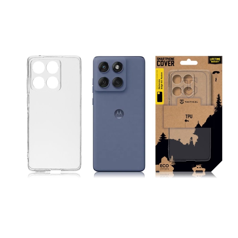 Tactical TPU Kryt pre Motorola Edge 60 Fusion Transparent