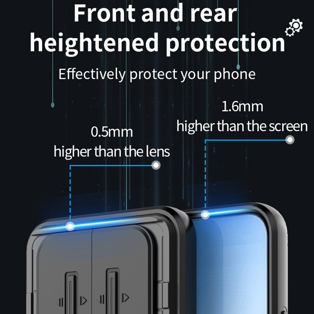 Lens odolný kryt na Xiaomi Redmi Note 15 Pro+ 5G - čierny