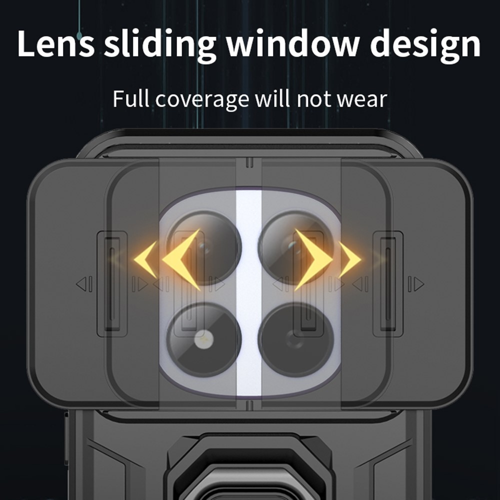 Lens odolný kryt na Xiaomi Redmi Note 15 Pro 5G - čierny