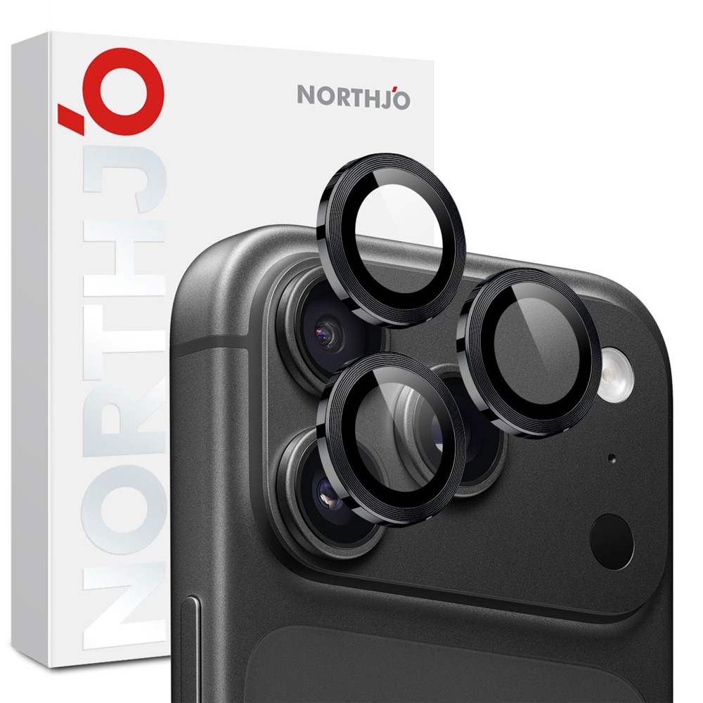 Lens sklo šošovky fotoaparátu (samostatné sklá) na mobil iPhone 18 Pro Max/18 Pro - čierne