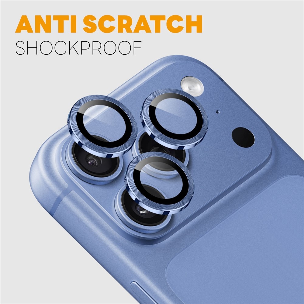 Lens sklo šošovky fotoaparátu (samostatné sklá) na mobil iPhone 18 Pro Max/18 Pro - modré