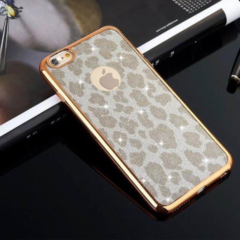 Leopard matný gélový obal na iPhone 6s Plus a 6 Plus - šedý