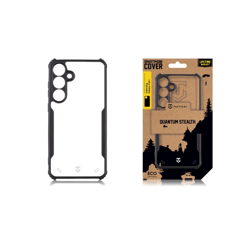 Tactical Quantum Stealth Kryt pre Samsung Galaxy S25+ Clear/Black