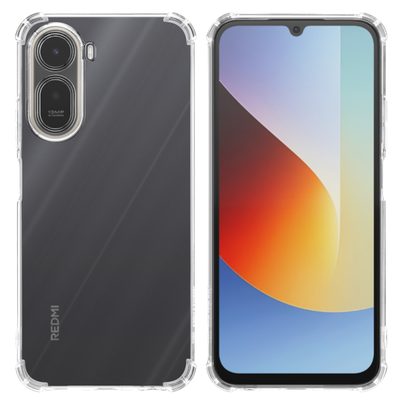 Taktický TPU kryt Plyo pre Xiaomi Redmi A7 Pro – priehľadný