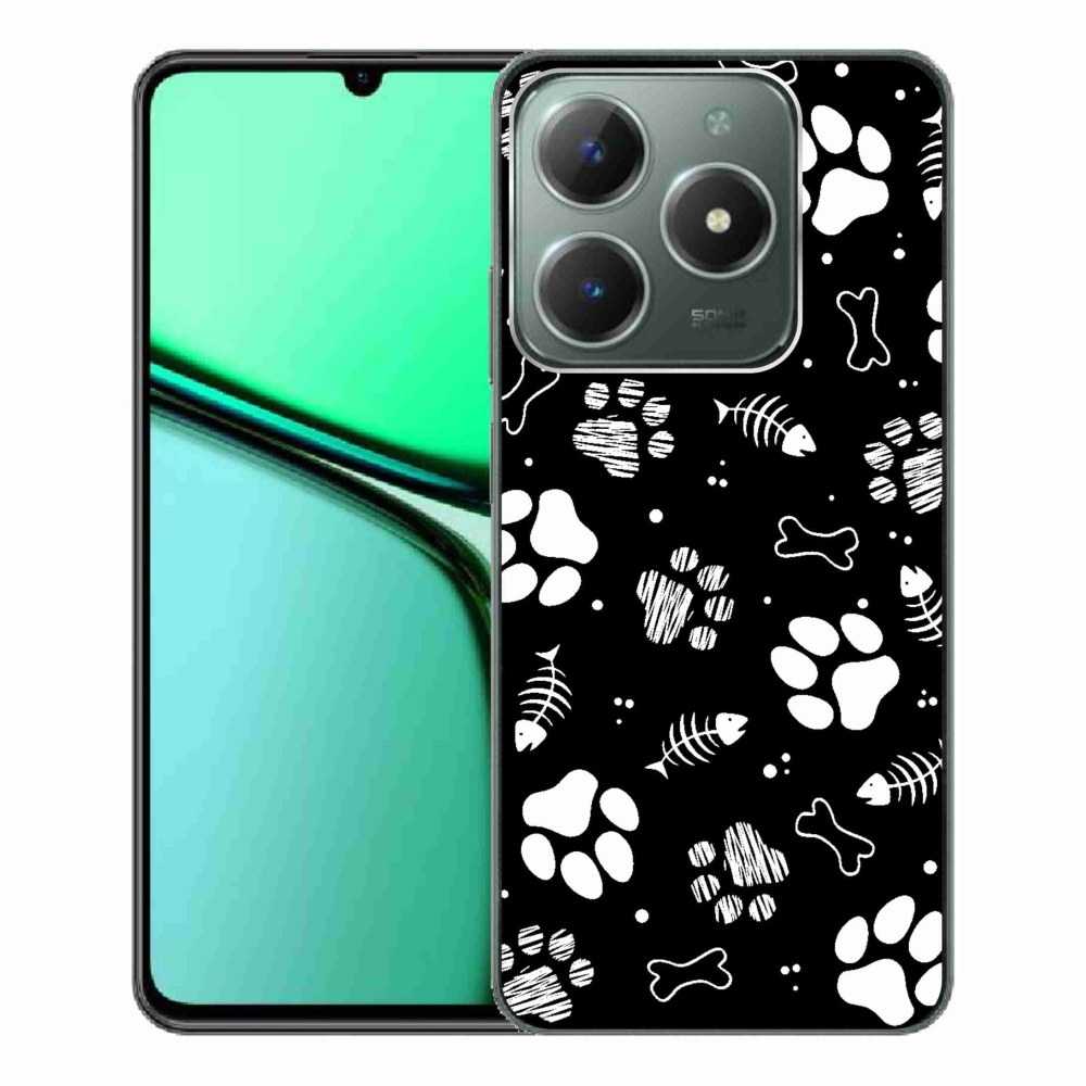 Gélový kryt mmCase na Realme C61 - psie labky
