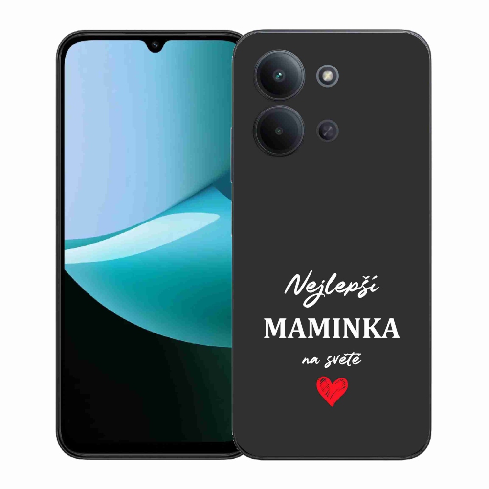Gélový kryt mmCase na Xiaomi Redmi 15C 4G (171mm)/Poco C85 4G (171mm) - najlepšia mamička 1 čierne pozadie