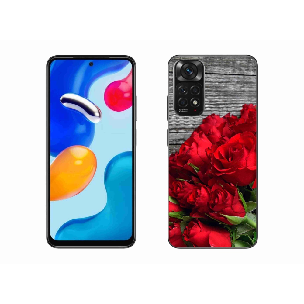 Gélový kryt mmCase na Xiaomi Redmi Note 11 4G - červené ruže
