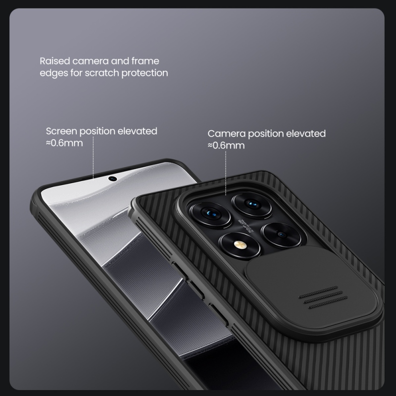 Nillkin CamShield PRO Zadný Kryt pre Xiaomi Redmi Note 14 Pro 5G/Poco X7 5G Blue