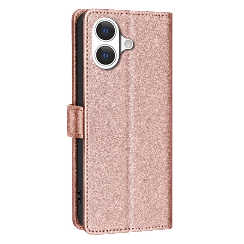 BINFEN knižkové púzdro na iPhone 17 - ružovozlaté
