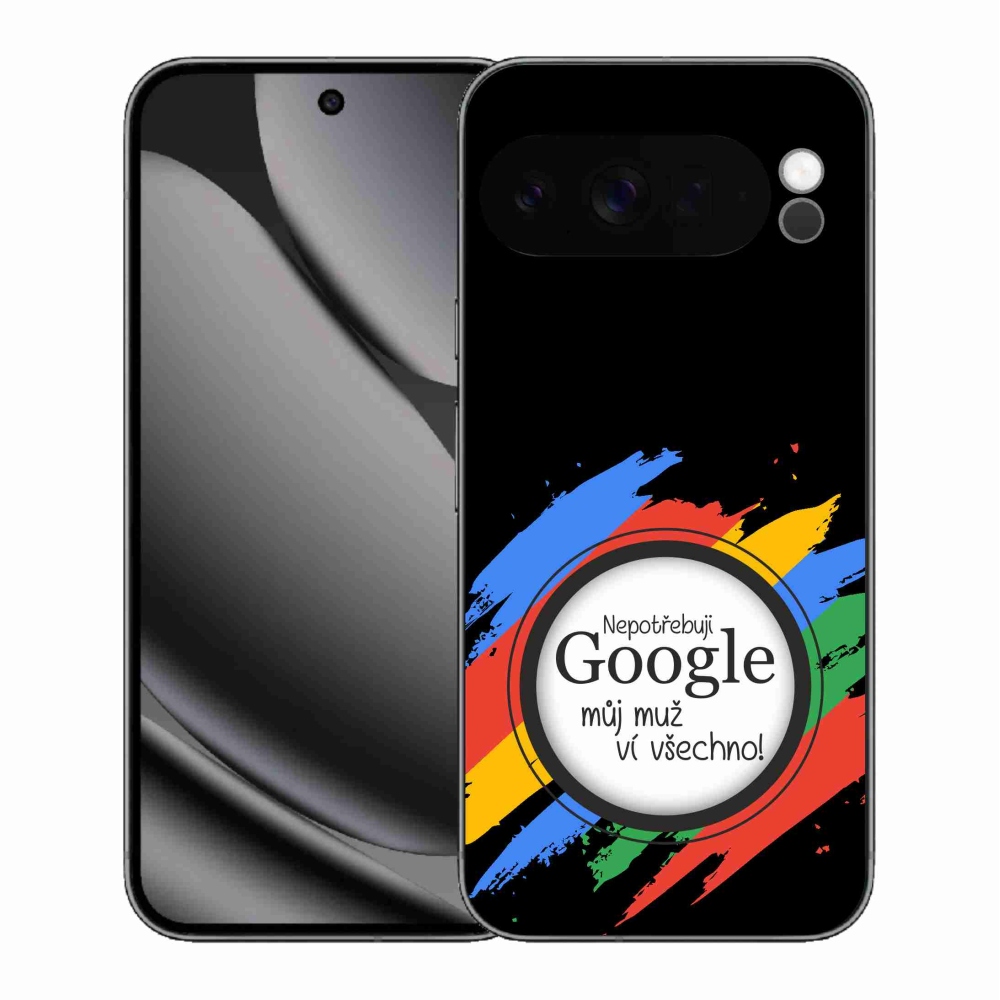 Gélový kryt mmCase na Google Pixel 10 Pro XL - muž vie všetko čierne pozadie