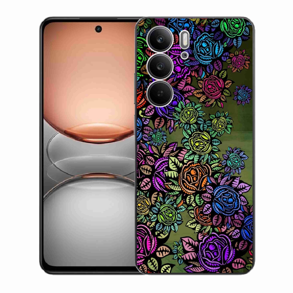 Gélový kryt mmCase na Realme C75 - kvety 6
