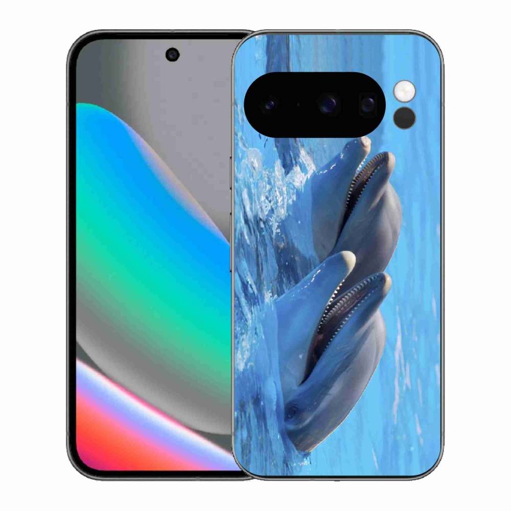 Gélový kryt mmCase na Google Pixel 10 Pro - delfíny
