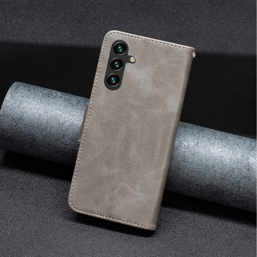 Case knižkové púzdro na Samsung Galaxy S25 FE - šedé