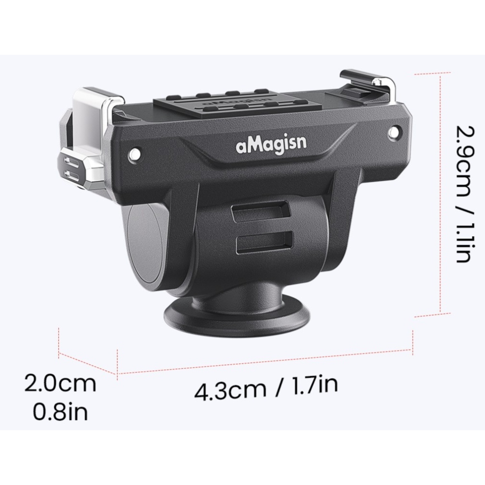 AMAGISN obojstranne nastaviteľný rýchloupínací adaptér pre DJI Osmo Action 6