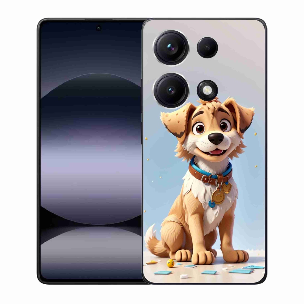 Gélový kryt mmCase na Xiaomi Redmi Note 14S - kreslené šteňa